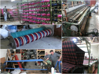 工場で織るのはサンプルのみ 生産は織り手の自宅で